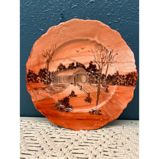 O.&E.G. Royal Austria Hand Painted Plate