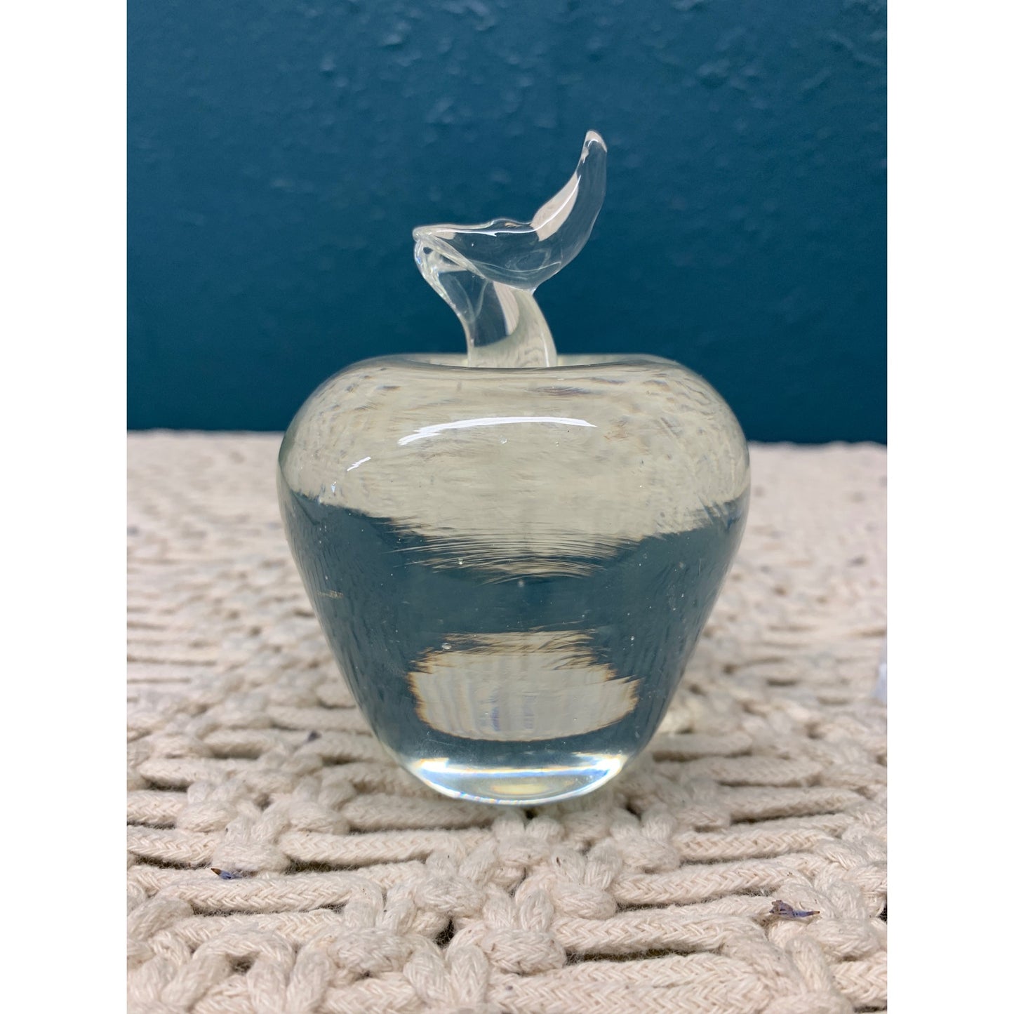 Hand Blown Heavy Glass Apple