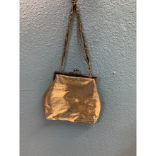 Load image into Gallery viewer, Iridescent Green Hand Bag with Beaded Strap
