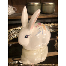Load image into Gallery viewer, Vintage Bunny Rabbit Cotton Ball Dispenser Bathroom Decor
