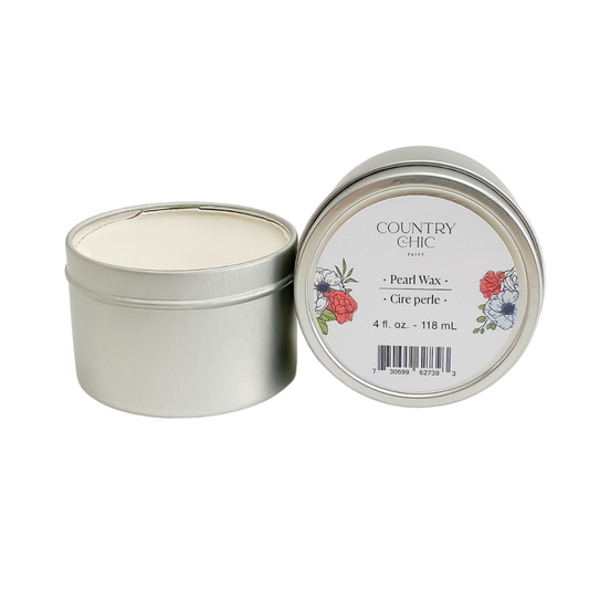 Country Chic Paint - Pearl Furniture Wax - Natural Sealant 4oz