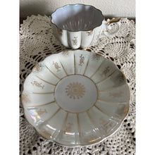 Load image into Gallery viewer, 1950s Royal Sealy Lustreware Iridescent Tea Cup and Saucer Pearl and Gold, Made in Japan
