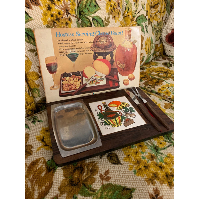 Vintage Hostess Serving Cheese Board