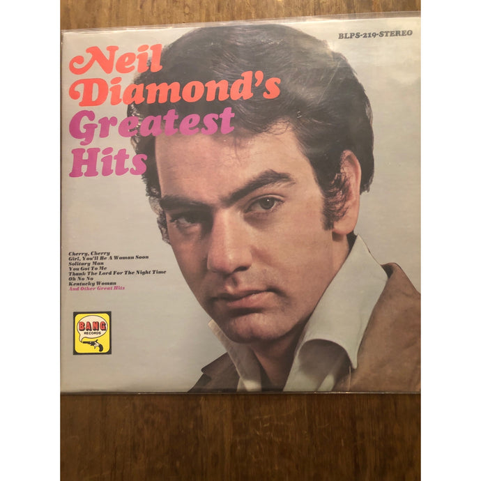 1968 Bang Records Neil Diamond - Neil Diamond's Greatest Hits Record Album Vinyl