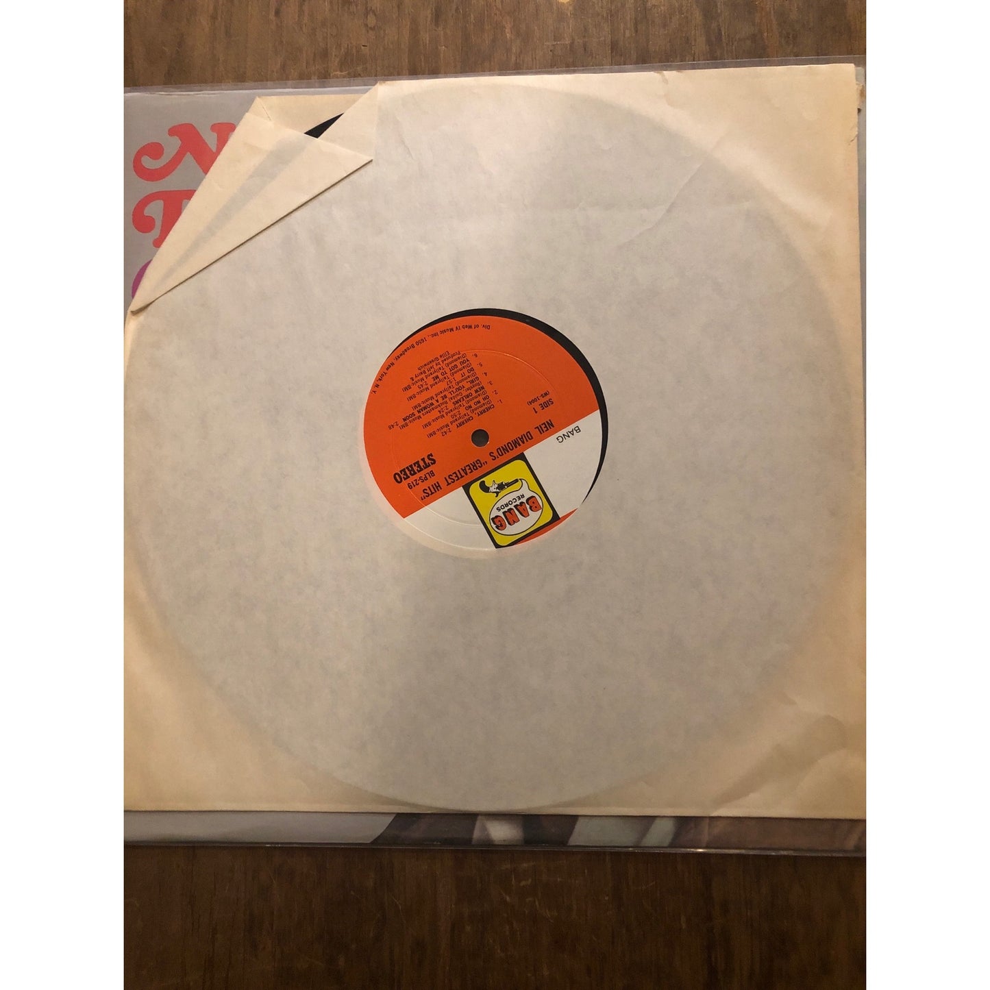 1968 Bang Records Neil Diamond - Neil Diamond's Greatest Hits Record Album Vinyl