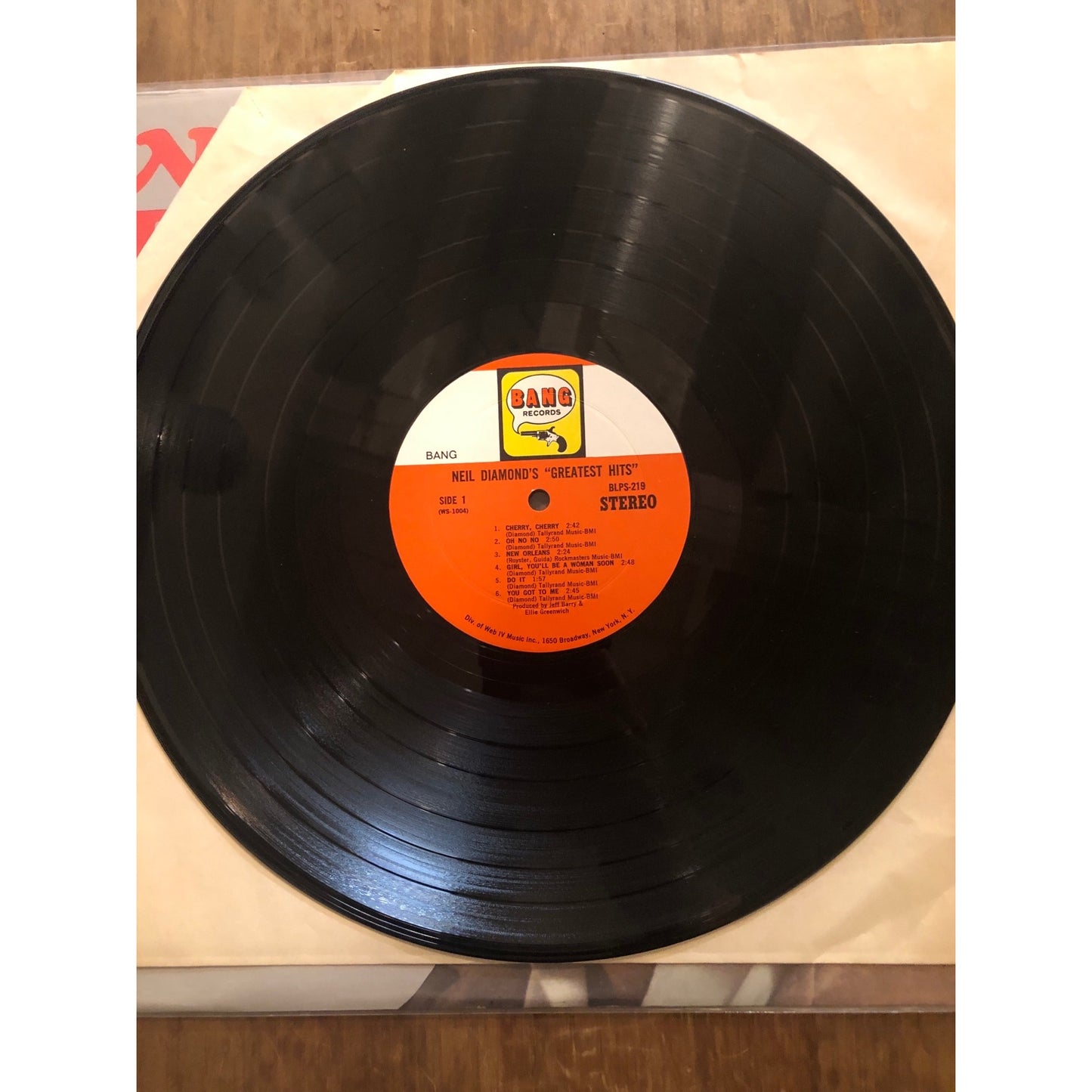 1968 Bang Records Neil Diamond - Neil Diamond's Greatest Hits Record Album Vinyl