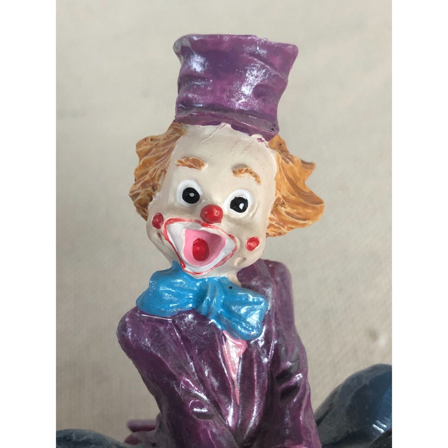 Vintage Clown Sitting on Truck with Talking Stoplight Figurine