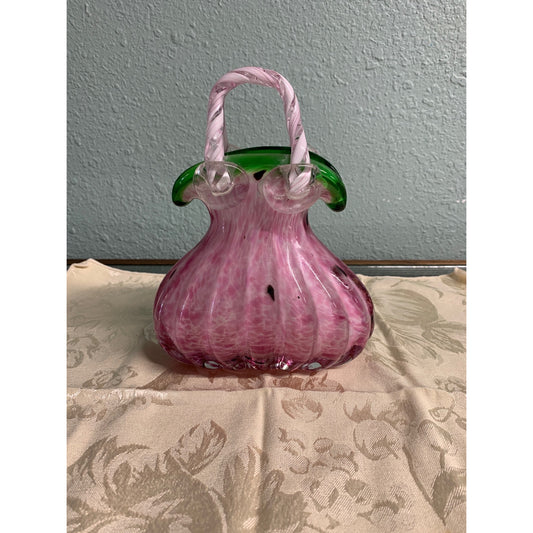 Vintage Italian glass Art watermelon purse