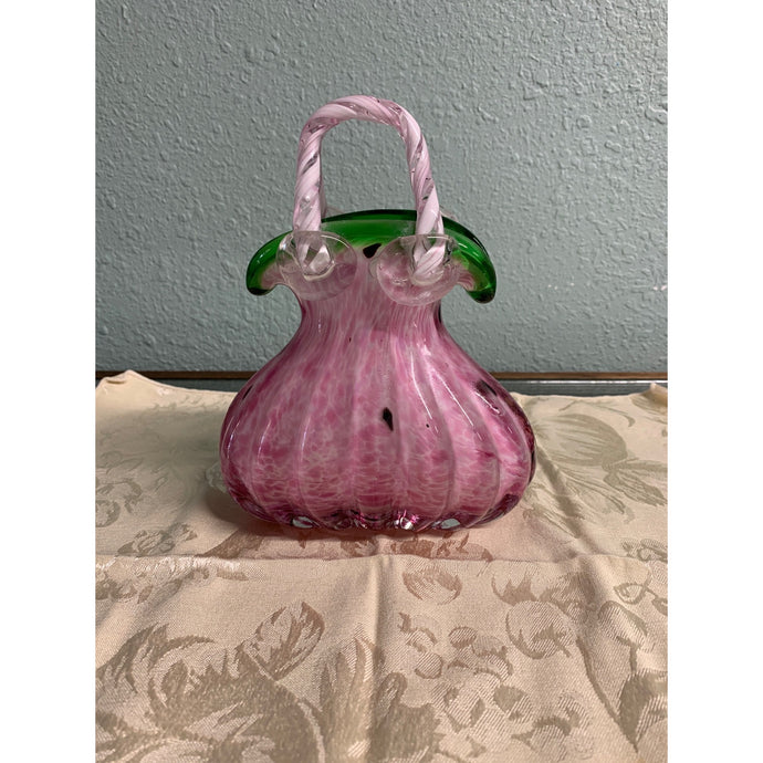 Vintage Italian glass Art watermelon purse