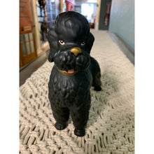 Load image into Gallery viewer, Vintage Matte Black Poodle gold Collar
