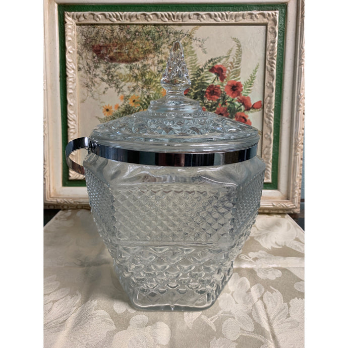 Anchor Hocking  Wexford Ice Bucket with Tongs