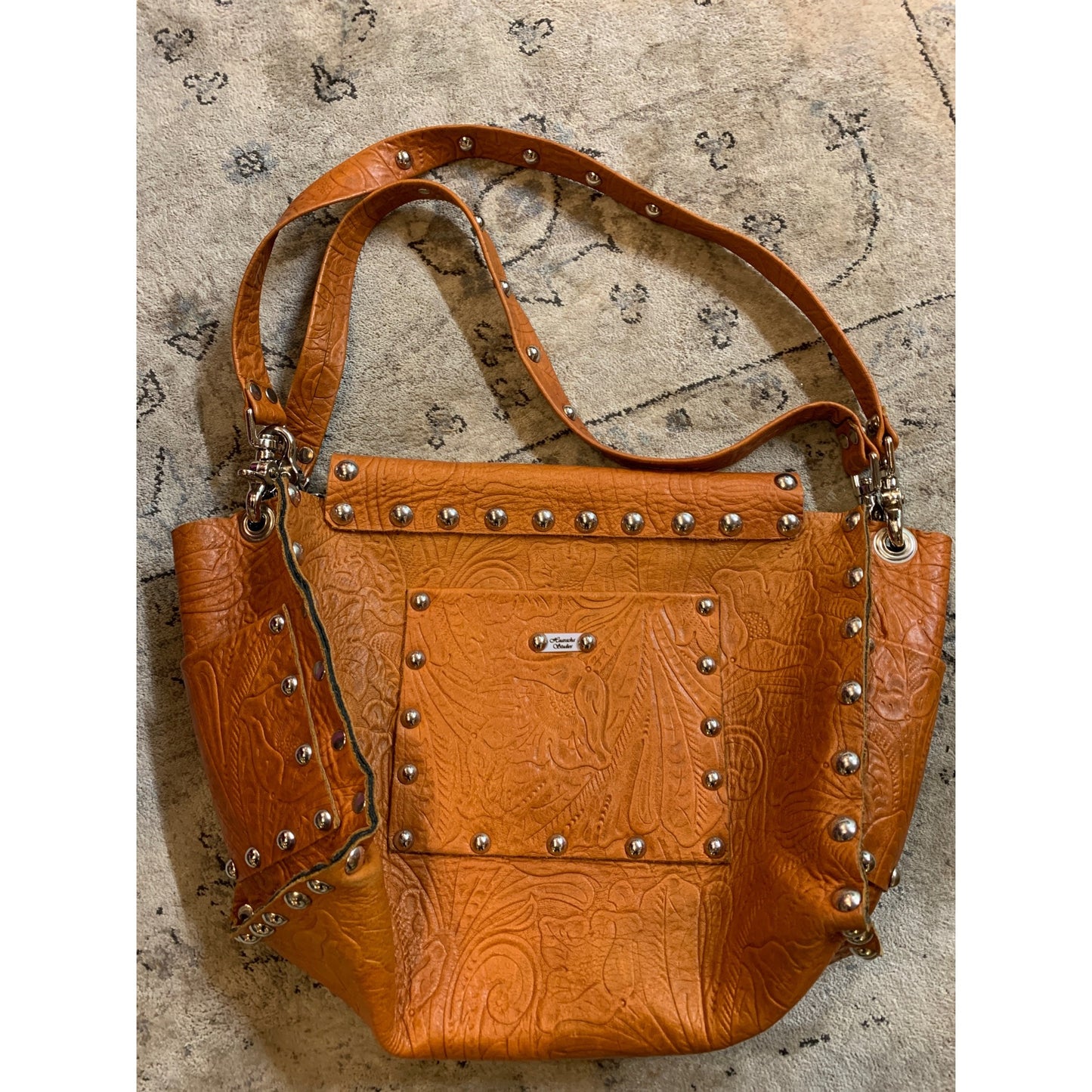 Huarache Studios Leather Studded Purse