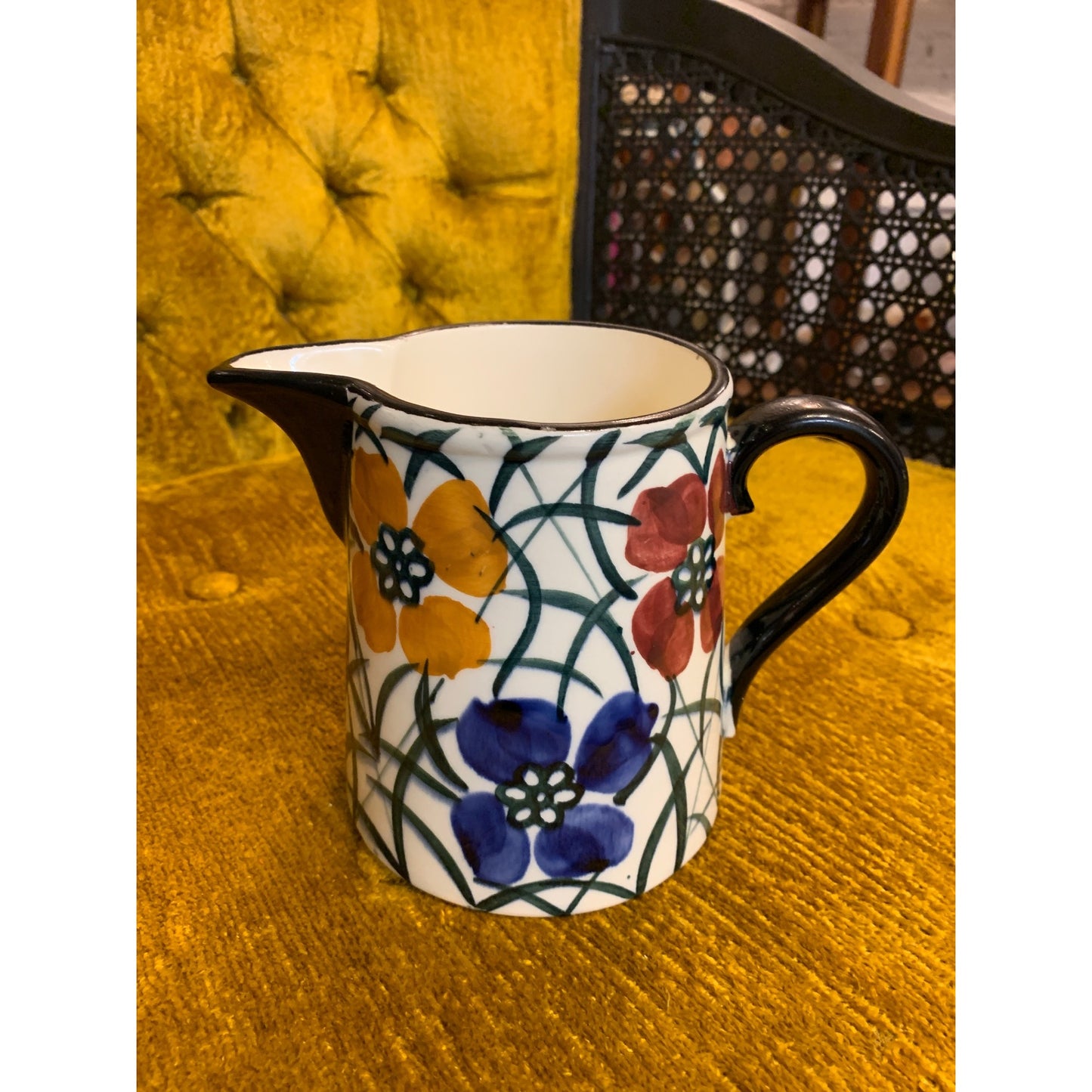 SMF Ashram Berg Germany Pottery Flower Pitcher Vase