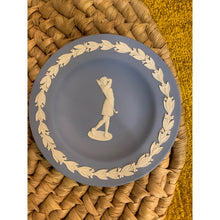 Load image into Gallery viewer, 1950s Wedgwood Blue Jasper Mini Golf Couple Plates Set of 3
