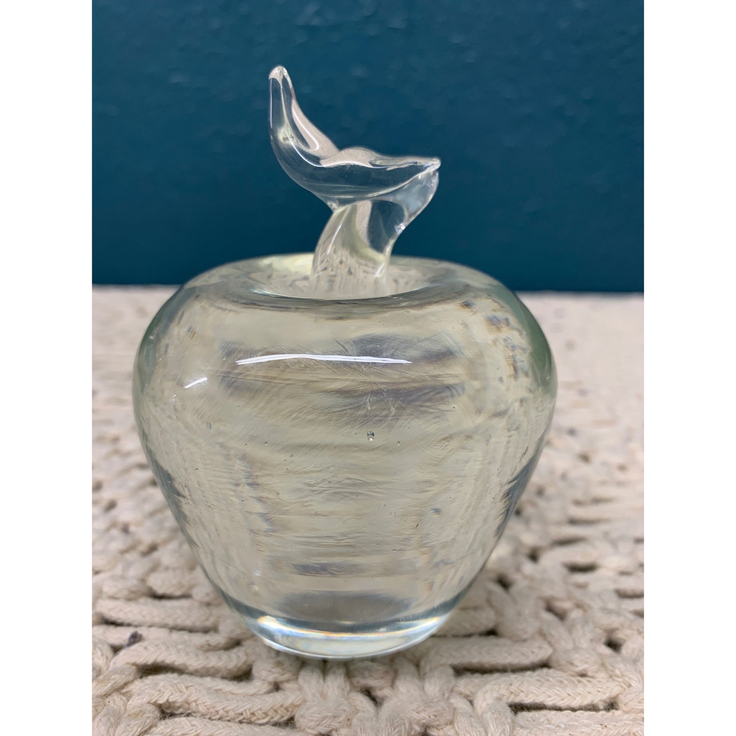 Hand Blown Heavy Glass Apple