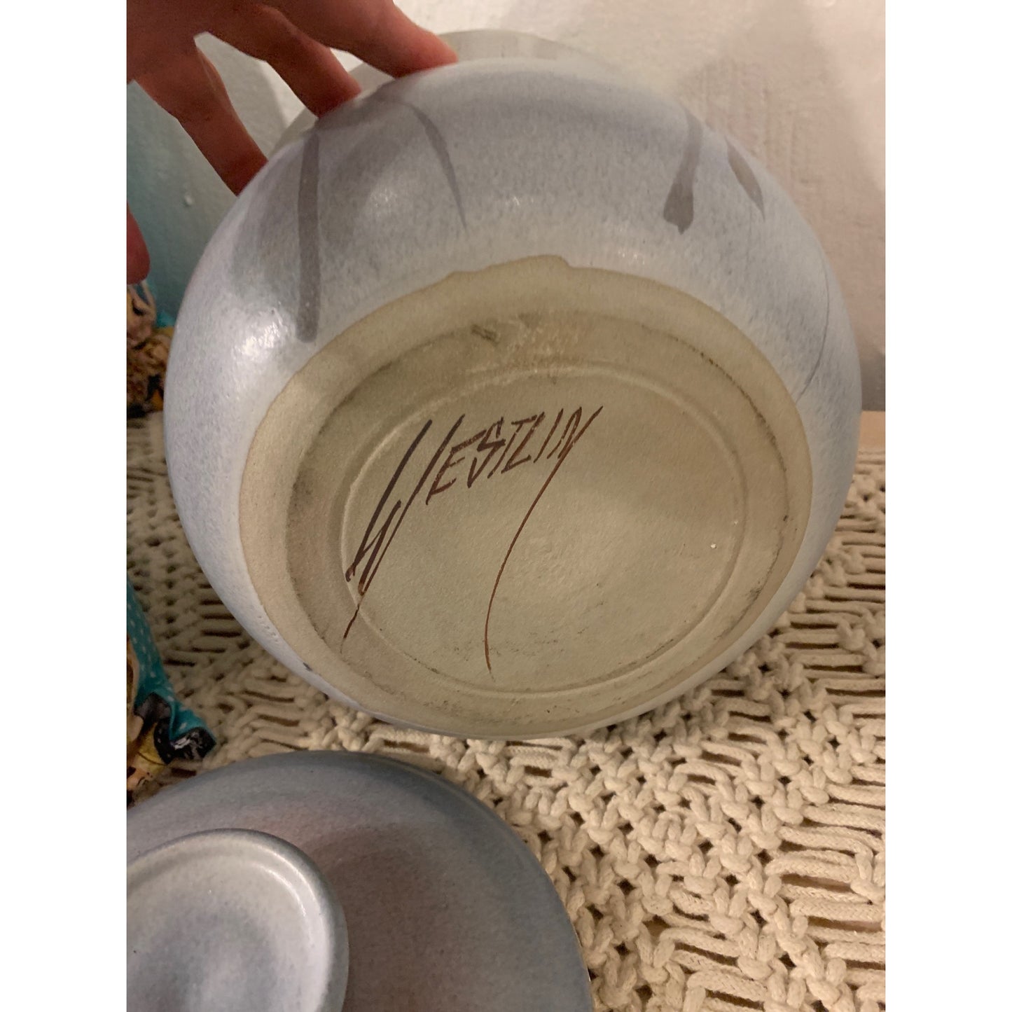 Westlin  Studio pottery 3pc Canister Set