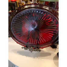 Load image into Gallery viewer, Avon Cape Cod Ruby Red Glass Serving Platter
