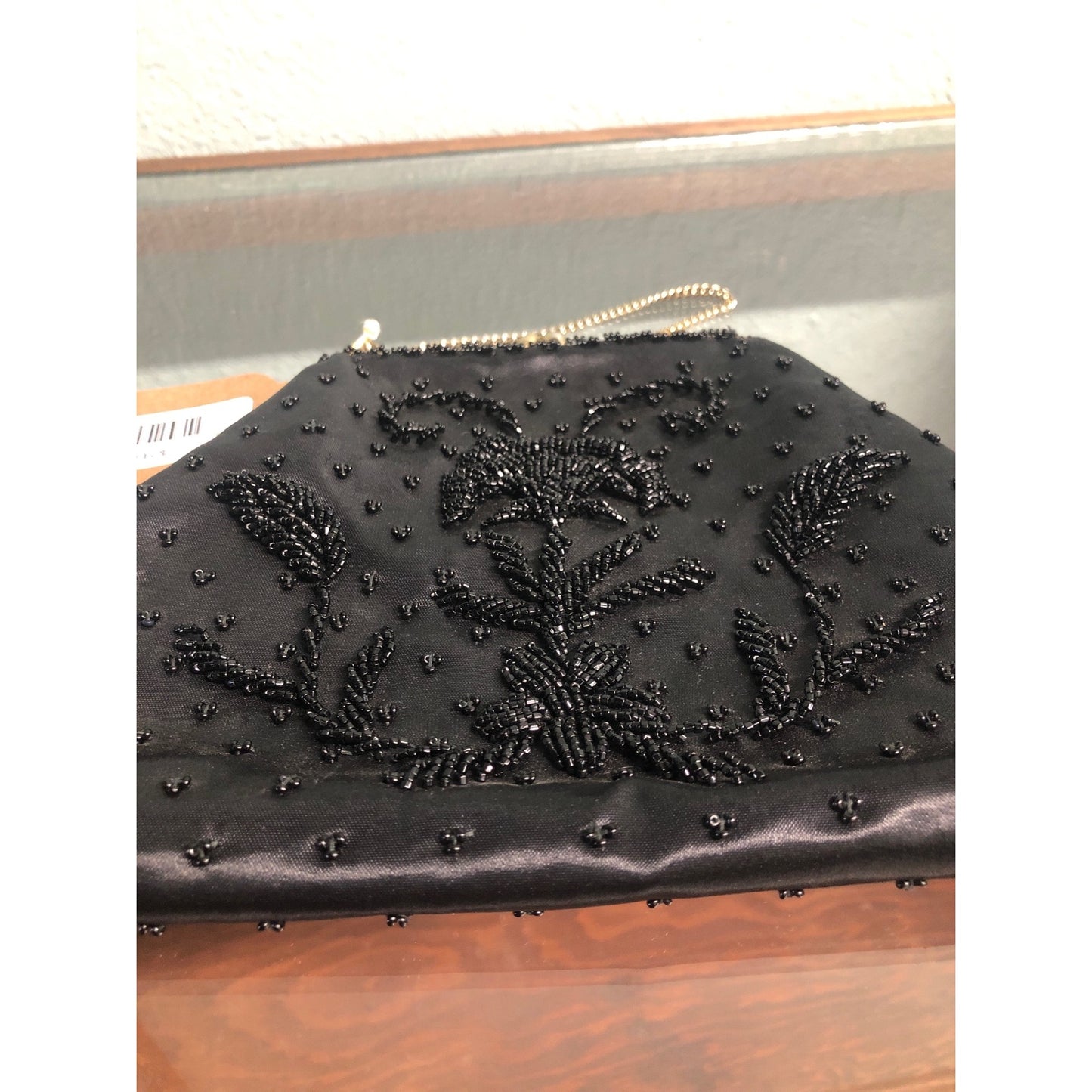 Black Beaded Evening Bag