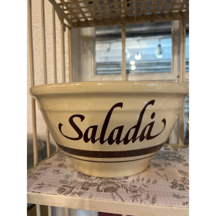 1970s McCoy Stoneware Salada Salad Bowl
