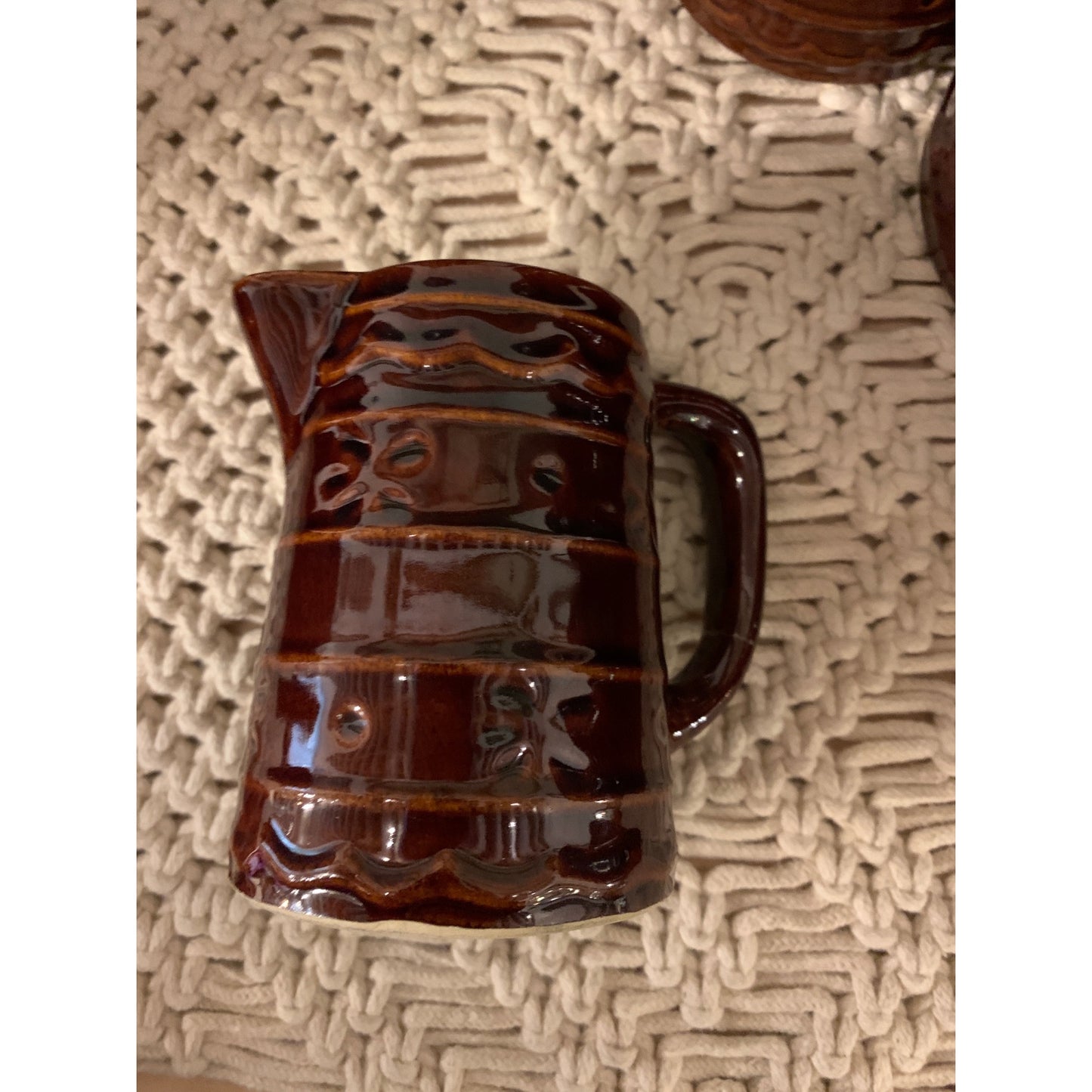 60s Mar Crest Stoneware Steins and Creamer 8pcs