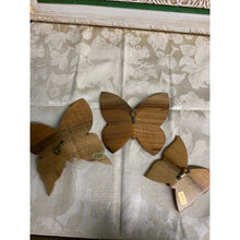 Load image into Gallery viewer, Vintage Wood Butterfly Wall Hangers (3)
