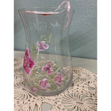 Load image into Gallery viewer, Large Glass Vase Hand Painted by Catherine Swift

