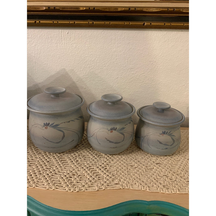 Westlin  Studio pottery 3pc Canister Set