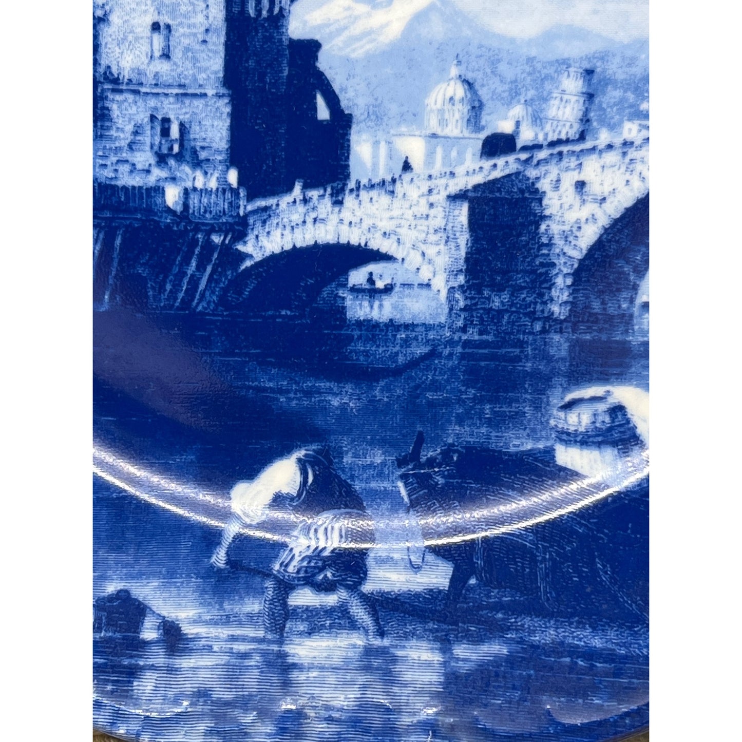 Italian Blue on White French Country Plate