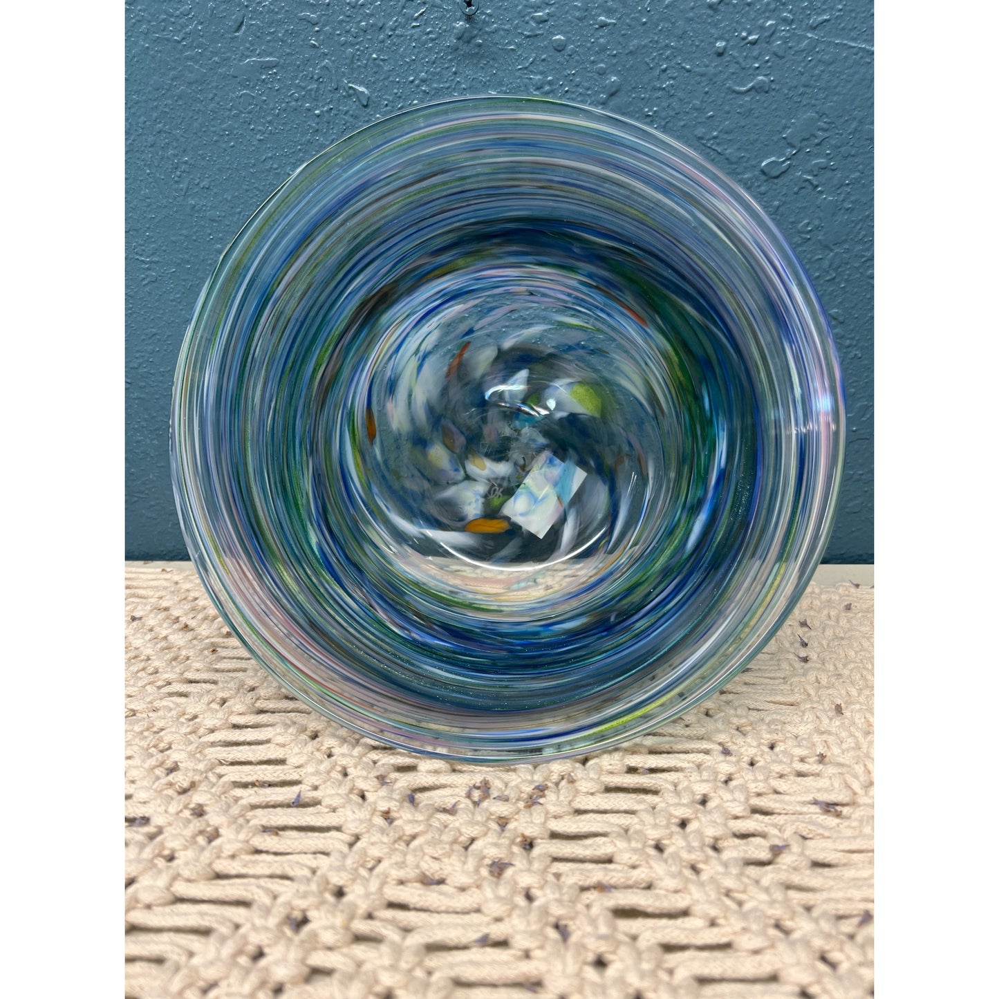 Hilltop Artists Hand Blown Bowl, NW Hand Blown Glass Bowl