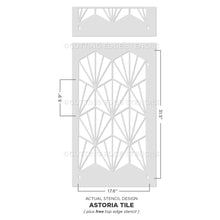 Load image into Gallery viewer, Cutting Edge Stencils - Astoria Tile Wall Stencil
