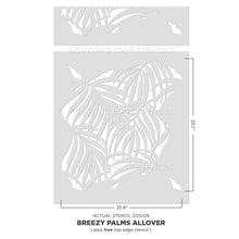 Load image into Gallery viewer, Cutting Edge Stencils - Breezy Palm Wall Stencil
