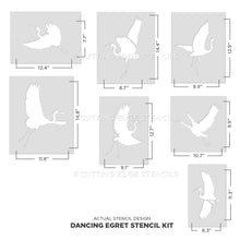 Load image into Gallery viewer, Cutting Edge Stencils - Dancing Egrets Wall Stencil
