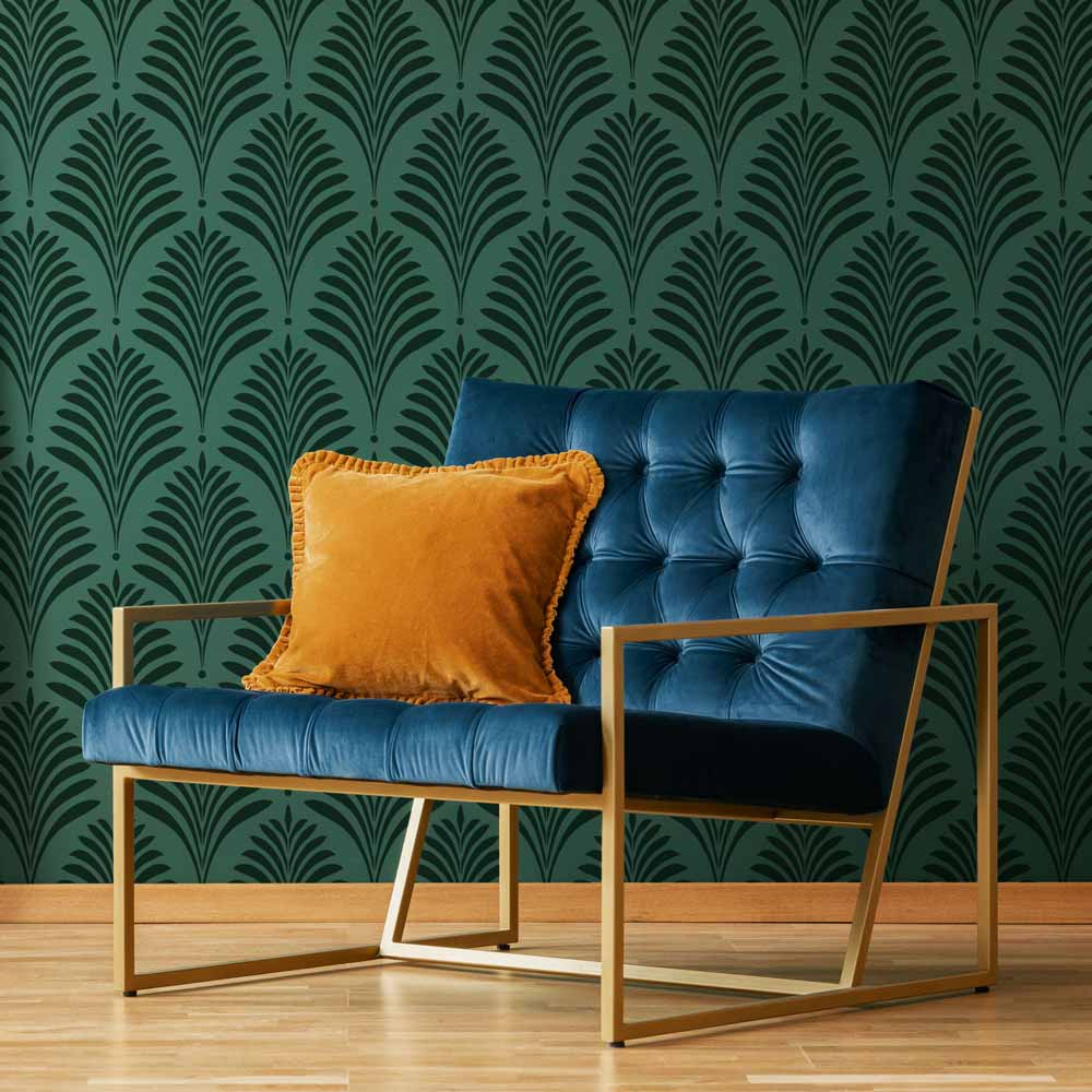 Cutting Edge Stencils - Deco Palm Wall Stencil