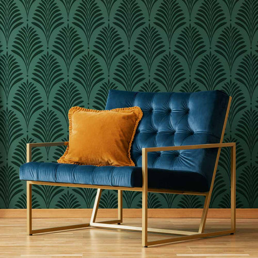 Cutting Edge Stencils - Deco Palm Wall Stencil
