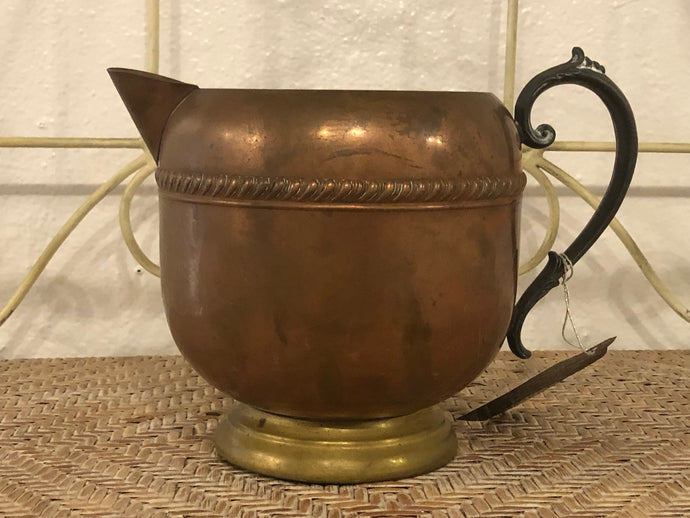 Federal Silver Co. Copper and Brass Water Pitcher