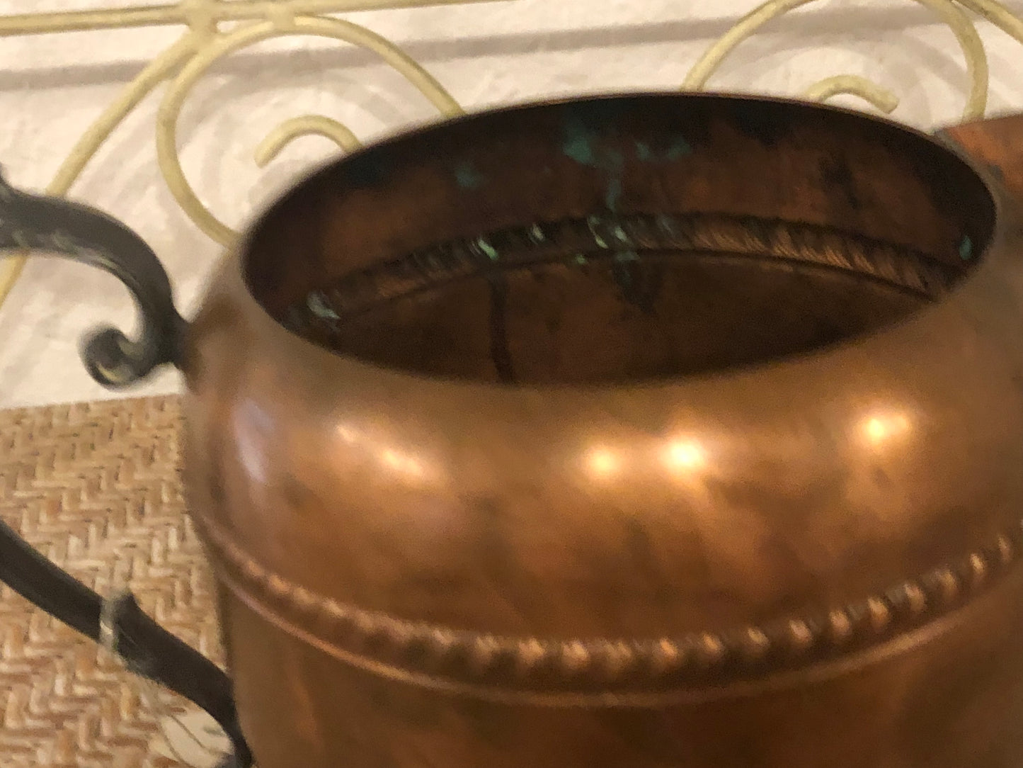 Federal Silver Co. Copper and Brass Water Pitcher