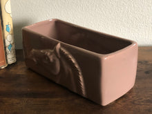 Load image into Gallery viewer, 1950s Maddox of Cali Horse Head Ceramic Pink Planter
