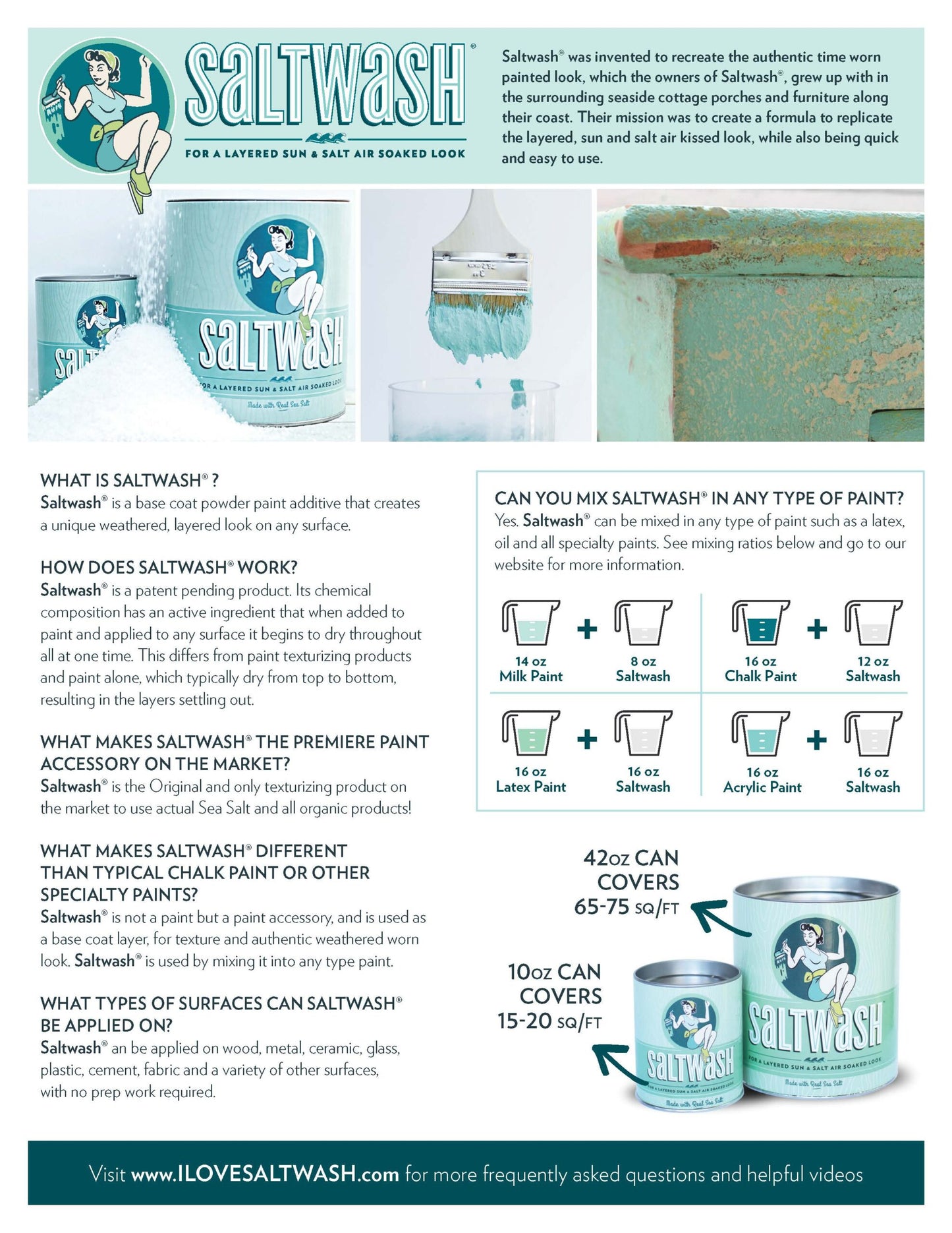 Saltwash Paint Additive Powder - Saltwash