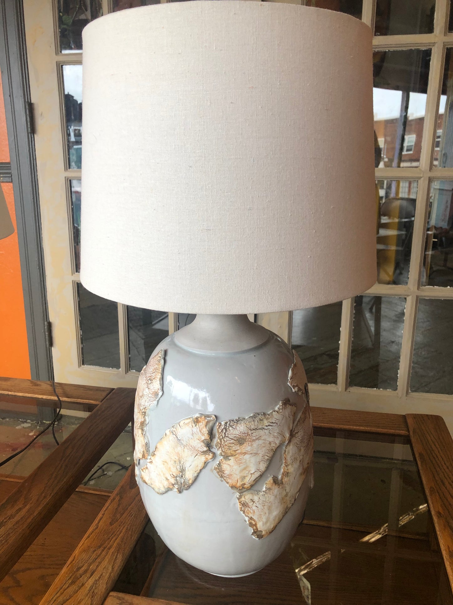 Light Blue MCM Table Lamps