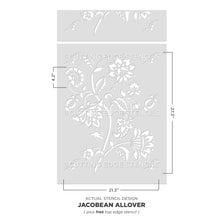 Load image into Gallery viewer, Cutting Edge Stencils - Jacobean Allover Wall Stencil
