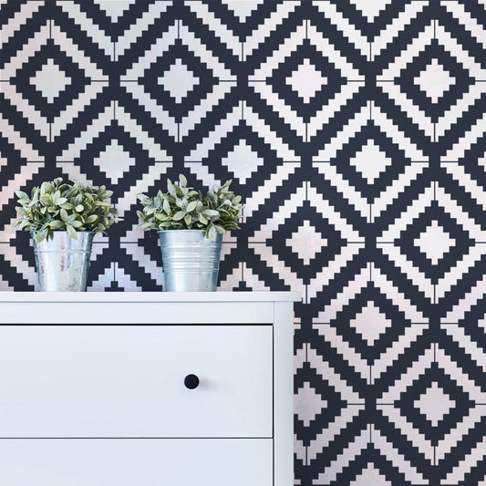 Cutting Edge Stencils - Kilim Wall & Floor Stencil