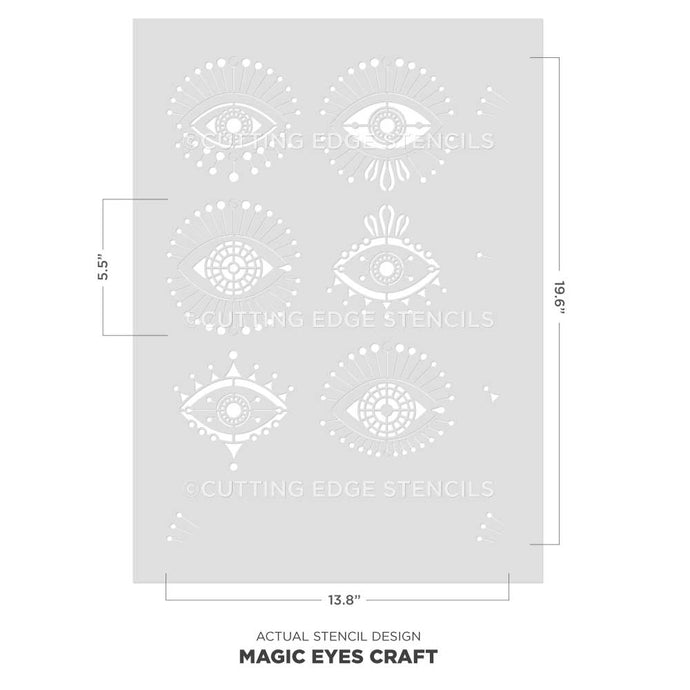 Cutting Edge Stencils - Magic Eye Furniture Stencil