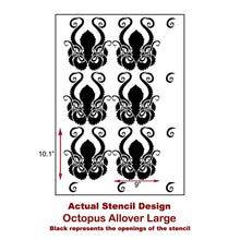 Load image into Gallery viewer, Cutting Edge Stencils - Octopus Allover Size Large
