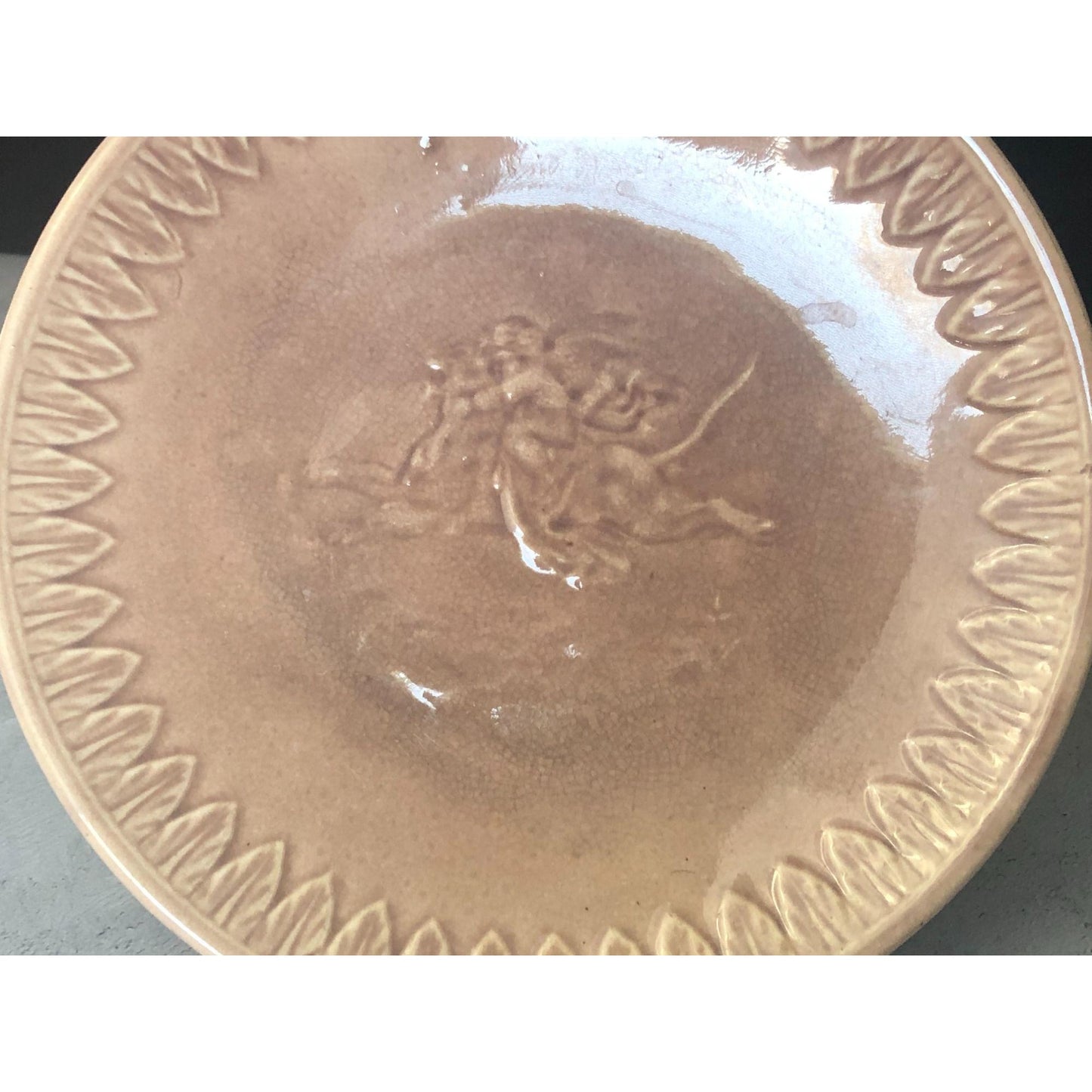 8" Round Pink Ceramic Cupcake or Cake Stand