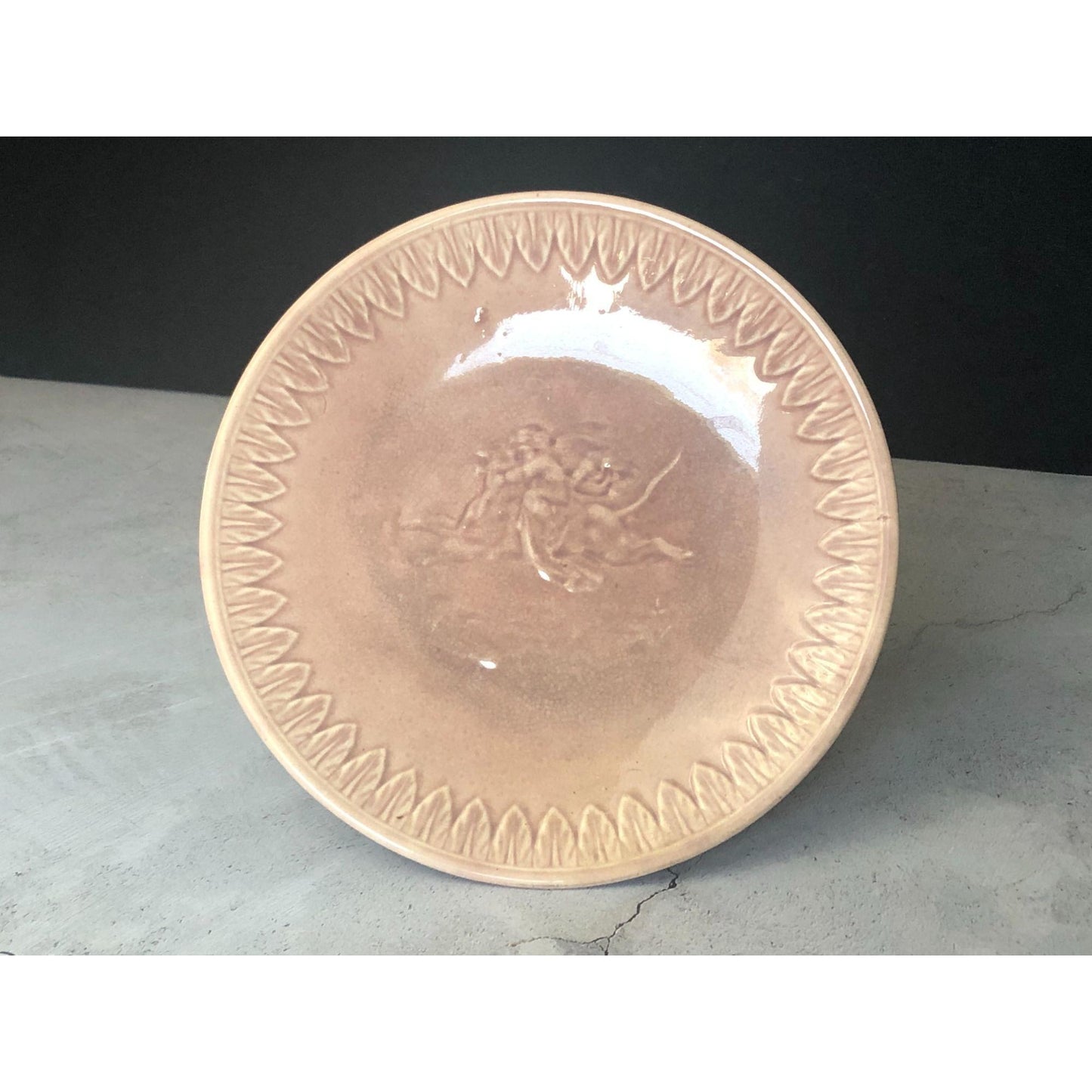 8" Round Pink Ceramic Cupcake or Cake Stand
