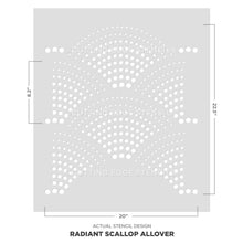 Load image into Gallery viewer, Cutting Edge Stencils - Radiant Scallop Allover

