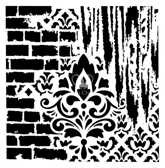 Posh Chalk Stencil Secret Garden 20"x20" inches