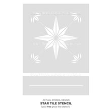 Load image into Gallery viewer, Cutting Edge Stencils - Star Tile Stencil Size Extra Large
