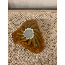 Load image into Gallery viewer, Princess House Amber Art Glass dish
