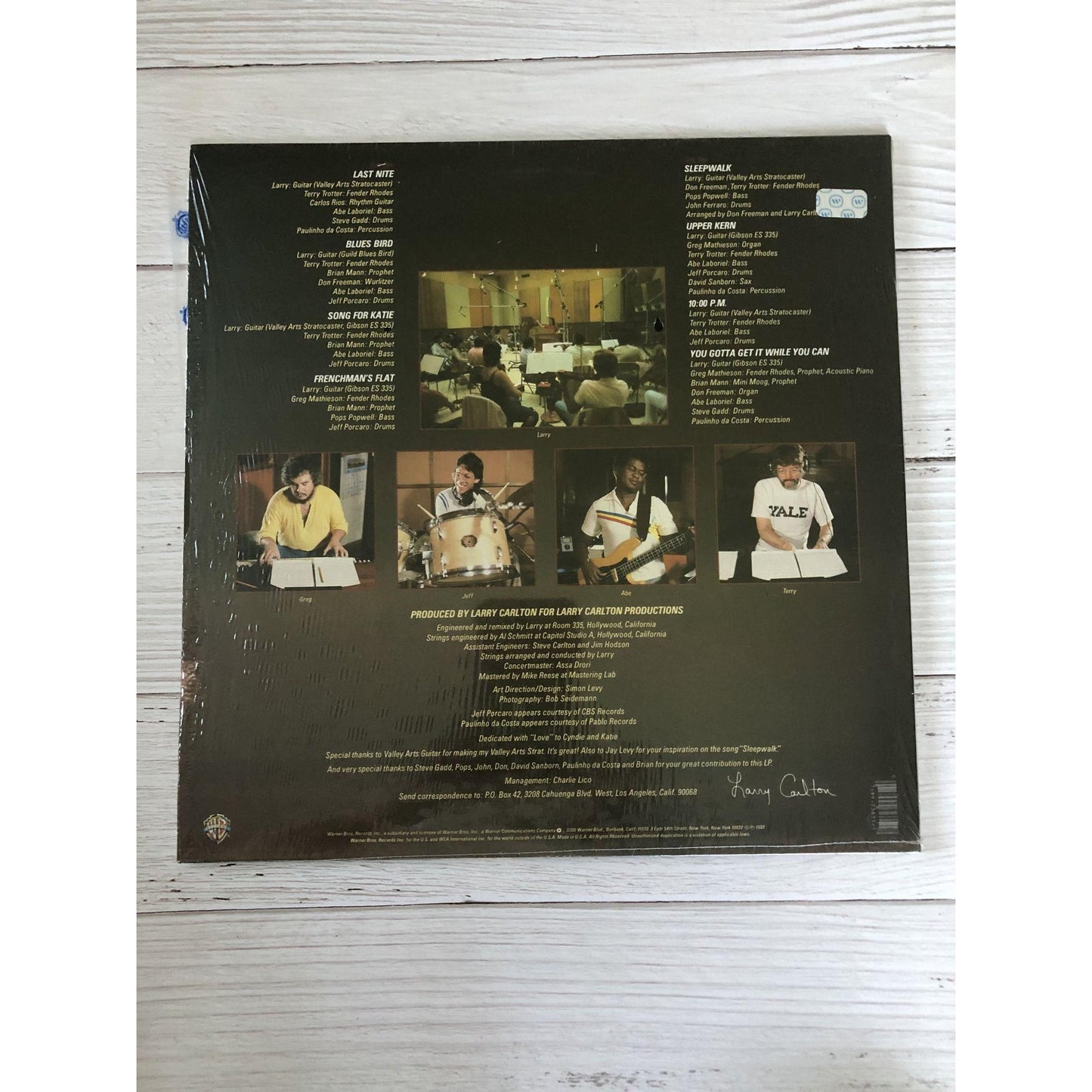 Warner Bros. Records Larry Carlton Sleepwalk BSK 3635 Album Record Vinyl